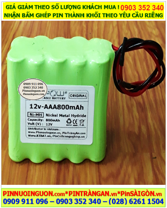 Pin sạc 12v-AAA800mAh, Pin nuôi nguồn 12v-AAA800mAh, Pin GREPOW 12v-AAA800mAh chất lượng cao